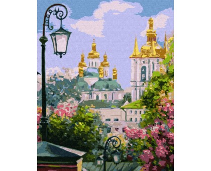 Картина по номерам "Київ золотоверхий навесні" ©Kateryna Lisova 