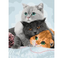 Картина по номерам "Три кота"