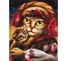 Картина за номерами: Сім'я котиків ©Маріанна Пащук 40*50