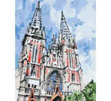 Картина за номерами: Костел Святого Миколая © Мазнєва Марина 40*50