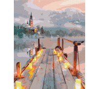 Картина за номерами: Романтика зимового вечора 40*50