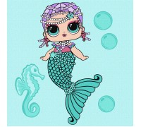 Набір для розпису по номерах  для дітей L.O.L. Surprise! Mermaids Merbaby 40х40 см