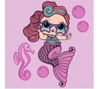 Набір для розпису по номерах  для дітей L.O.L. Surprise! Mermaids Waves 40х40 см