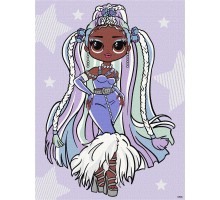 Набір для розпису по номерах для дітей L.O.L.Surprise! O.M.G.Fashion show Lady Braids страз 30х40 см