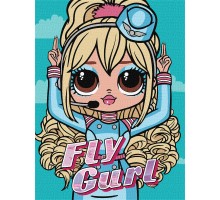 Набір для розпису по номерах для дітей L.O.L. Surprise! O.M.G. Fly Gurl 30х40 см