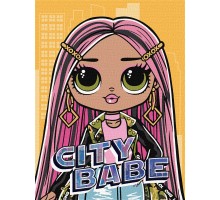 Набір для розпису по номерах для дітей L.O.L. Surprise! O.M.G. City Babe 30х40 см