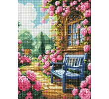 Набір з алмазною мозаїкою Квітковий сад 30x40см