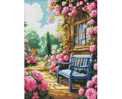 Набір з алмазною мозаїкою Квітковий сад 30x40см